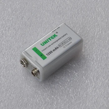 1 бр. USB 9 В Акумулаторна Литиево-йонна Батерия 1200 ма батерия 6F22 литиево-йонна елемент за KTV микрофон, Китара еквалайзер димна аларма мултицет
