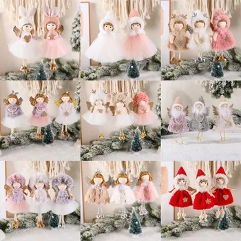 2022 Навидад Коледен Комплект Кукли за Момичета, Подарък за Нова Година 2023, Коледна Елха, Висящи Украшения, Коледна Украса за Дома, Натал...
