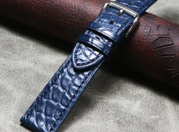 21 мм и 20 мм и 22 мм Престижна часовници, ръчно изработени от крокодилска кожа с кожена каишка мъжки и женски универсален гривна с игольчатой катарама Гривна
