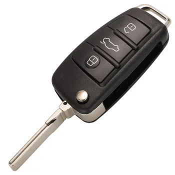 315/433/868 Mhz 8E0837220Q 8E Електронен чип 8E0 837 220 Q/M/T/R Af Флип 3 бутони на дистанционното на Ключа на Автомобила Ключодържател за Audi A6L Q7