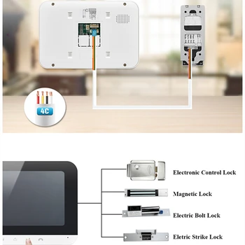 7 Инча Wifi видео домофон Systerm Безжична Домофонна система с Камера на Hristo Smart Life Дистанционно Управление Разблокировкой за Апартаменти Къщи Вили
