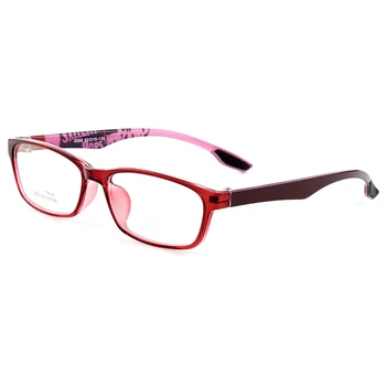 Gmei Оптични Нови дамски Правоъгълни Urltra-Light TR90 Оптични рамки за очила с пълна рамки Мъжки слънчеви Очила за късогледство 5 Цвята M5055