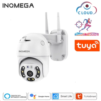 INQMEGA SASHA PTZ IP Камера Външна Wifi 1080 P и 3MP Безжична Камера за сигурност на Видео Автоматично Следене за Видеонаблюдение ВИДЕОНАБЛЮДЕНИЕ Бяла Светлина