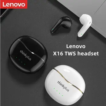 Lenovo X16 TWS Музикални Слушалки Слушалките с шумопотискане Настоящите Безжични Bluetooth Слушалки С ниско закъснение Слот Слушалки С Микрофон