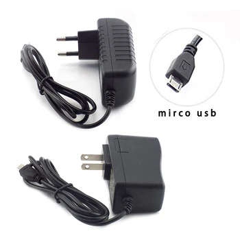 Micro USB DC Адаптер за Захранване 5-2A 3A 3000 мА САЩ, ЕС Включете щепсела на AC/DC 100-240 Converter Зарядно Устройство За Raspberry Pi B