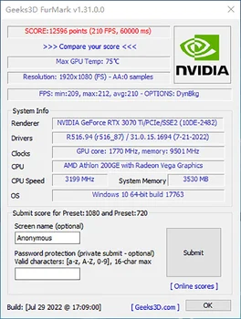 MLLSE Видео карта RTX 3070Ti 8 GB NVIDIA GPU 12Pin GDDR6X 256 bit HDMI * 1 DP * 3 PCI Express 4.0x16 rtx3070Ti 8 GB Детска графична карта
