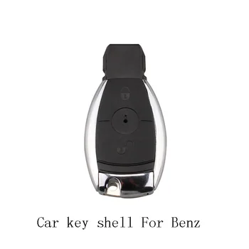 QWMEND 2 бутона Авто Дистанционно Ключ За MERCEDES-Benz MB CL SLk CLK C E S Smart Кола Ключодържател
