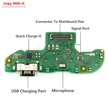USB Зарядно Устройство, Портове и Конектори Гъвкав Кабел За Мото E40 E20 E6 Плюс E7 Мощност/One Hyper Fusion Макро Док Конектор за Зареждане Портове и Конектори за Гладене