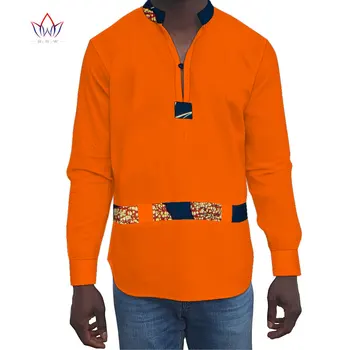 Африканска Дрехи Мъжки Памучни Ризи Дашики С Дълъг Ръкав, Топ за Мъже, Мъжки Ризи Басейн Riche, Традиционна Африканска Мъжка Риза WYN1483
