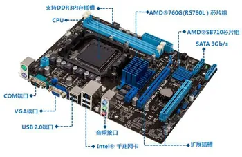 Б/, оригинална настолна дънна платка за Asus M5A78L-M LX3 PLUS с интегрирана графика DDR3 AM3 + дънна платка