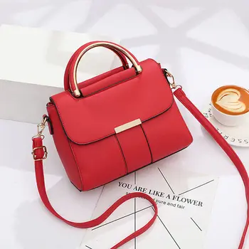 Дамски чанта от 2021, нова чанта, корейски стил, с модерна самостоятелна чанта-месинджър, модерна чанта-месинджър с едно рамо, розова чанта през рамо