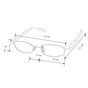 Диоптър + 1,0 до + 4,0 без рамки от Очила За Четене Мъжки и женски Лещи от Смола ултра-леки Преносими Модни Очила За Далекогледство