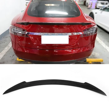 Заден спойлер, Крило на Багажника, 4-врати Седан Tesla Model S 2012-2019, Авто Заден Спойлер на Багажника, Калници От Въглеродни Влакна / FRP