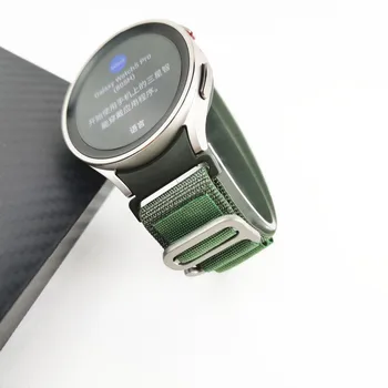 Каишка За Samsung Galaxy Watch 4 5 Classic 46 мм 42 мм 44 мм 40 мм Умен Часовник, Без Пропуски Найлонов Гривна Correa Galaxy Watch 5/4 каишка