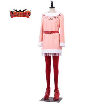 Коледен Костюм на Елф дама Елф розова рокля фея весел Коледен костюм Коледен Костюм на Елф приятел Костюм