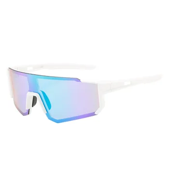 Модни Нитове Щит Големи Слънчеви Очила За Мъже 2022 Дизайнерски Филм Огледални Лещи Квадратни Дамски Слънчеви Очила, Спортни Велосипедни Нюанси Мъжки