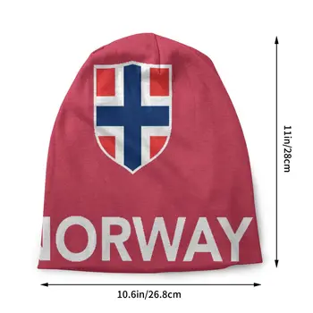 Обичай Норвежки Флаг С Припокриване Шапки, Шапки на Жените и Мъжете Норвежки Флаг Хладен Плета Skullies Шапки, Шапки за Външни Ски