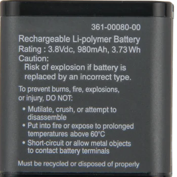 Преносимото Батерия 361-00080-00 За Garmin Virb X Compact VIRB XE 980 ма Batteria Съвместим Garmin 3,8 В