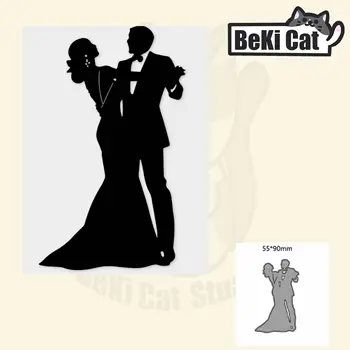сватбен танц рязане die файл Оригинални Шаблони за DIY Scrapbooking фотоалбум Декоративни САМ Хартиени Картички