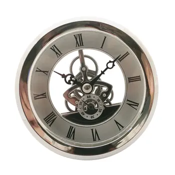 Часовник Кварцов механизъм 103 мм, за Поставяне на часовник е Подходящ Диаметър 3,58 инча/91 мм Отвор Сребро